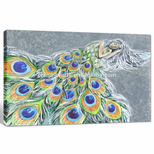 Peacock Womens Canvas Printing / Abstract Living Room Decoration / dropshipping Peinture à l&#39;huile Art